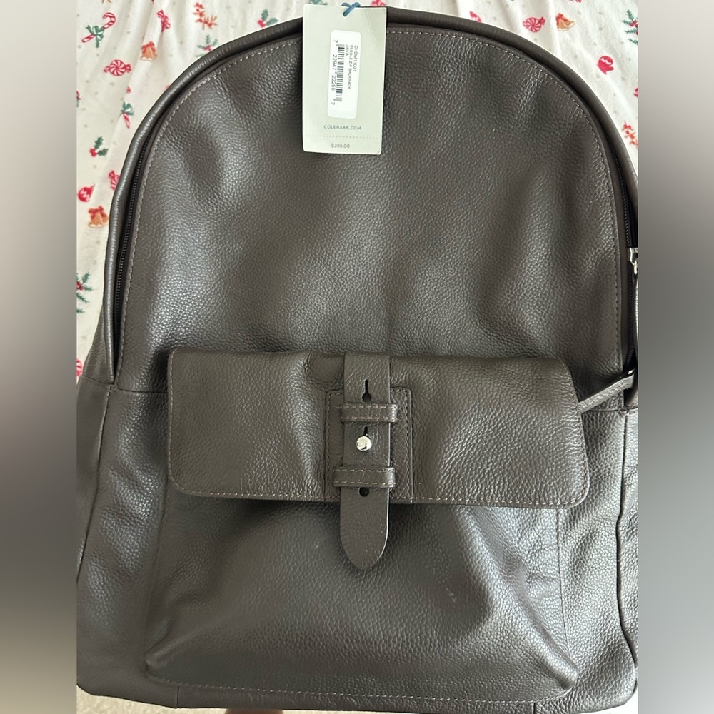 Cole haan genuine leather backpack (floor model)